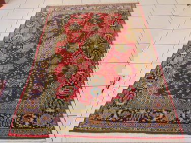 Vintage Estate Semi-Antique Handmade Tabriz Rug