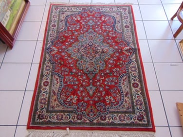 Vintage Estate Semi-Antique Handmade Sarouk Rug