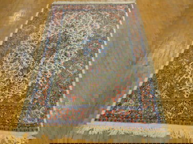 Vintage Estate Semi-Antique Handmade Tabriz Rug