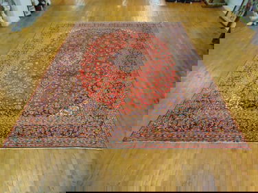 Vintage Estate Semi-Antique Handmade Kashan Rug