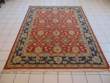 Vintage Estate Semi-Antique Handmade Indo Flatweave Rug