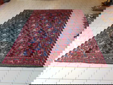 Vintage Estate Antique Handmade Tabriz Rug