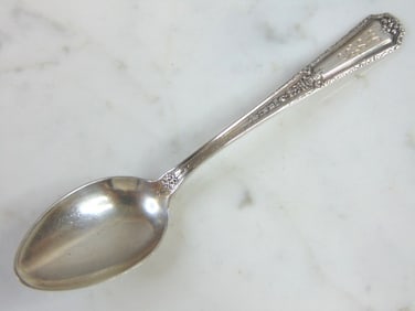 Vintage Antique Sterling Silver Monogram Spoon