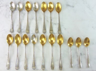 Vintage Gorham Sterling Silver Teaspoons 17pcs