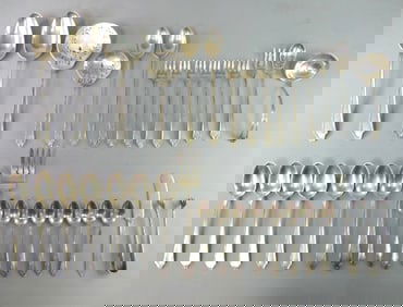 International Sterling Silver Minuet Flatware Set