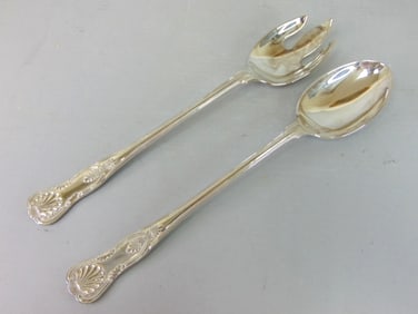 Silver plated Salad Spoon & Fork Set