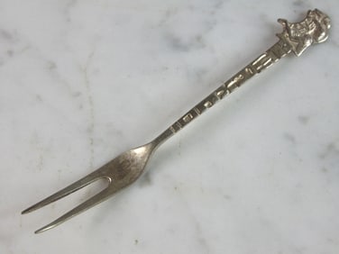 Vintage Estate Sterling Silver Taxco Collector Fruit Fork