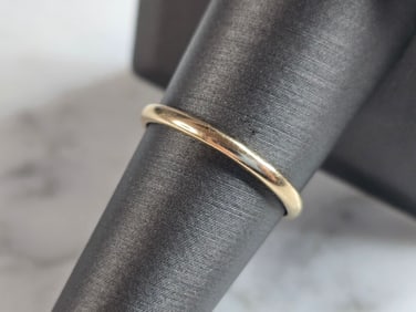 Womens Vintage 14k Gold Frederick Goldman Wedding Ring Band