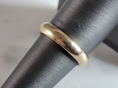 Womens Vintage Estate 14k Yellow Gold Wedding Band Ring