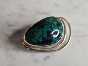 Womens Vintage Estate Sterling Silver Eilat Israel Brooch