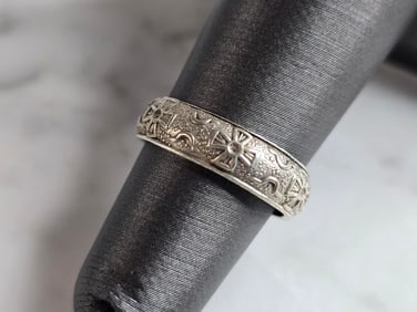 Womens Vintage Estate Sterling Silver Modernist Toe Ring