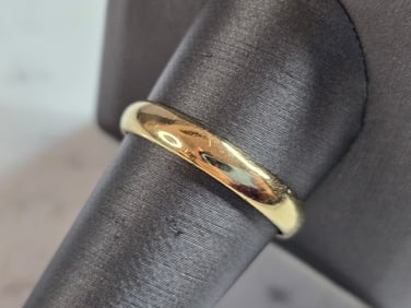 Mens Vintage Estate 10K Yellow Gold Band Wedding Ring