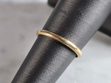 Womens Vintage Estate 14k Yellow Gold Wedding Ring Band