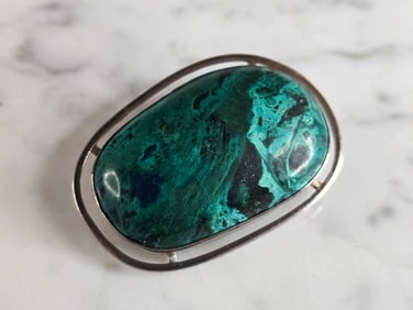 Womens Vintage Estate Sterling Silver Eilat Israel Brooch