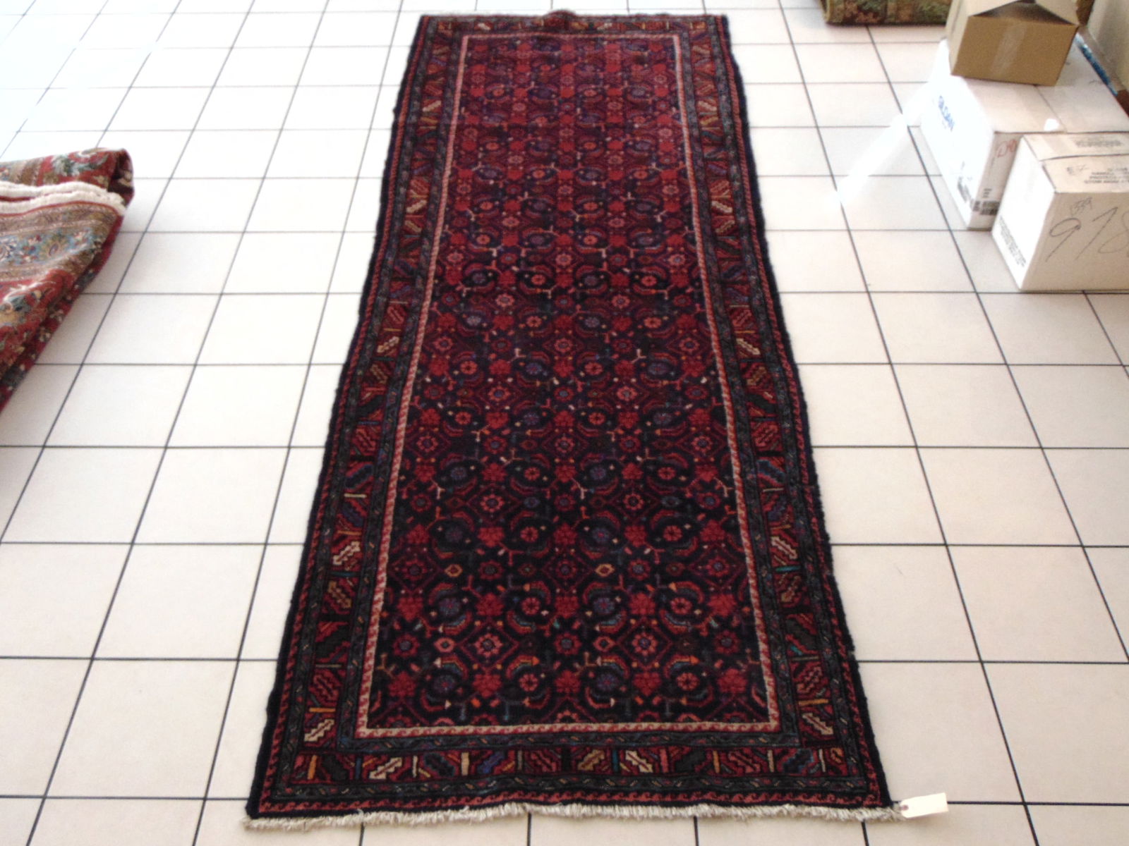 Vintage Antique Decorative Handmade Middle Eastern Bakhtiari Runner Rug