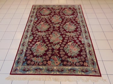 Vintage Estate Handmade Kashan Design Rug