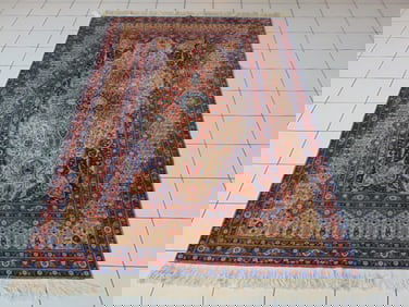 Vintage Estate Antique Handmade Tabriz Rug