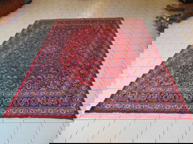 Vintage Estate Semi-Antique Handmade Middle Eastern Rug