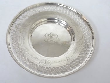 RARE ANTIQUE ART NOUVEAU STERLING SILVER BAILEY BANKS & BIDDLE PLATE