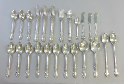 Gorham Sterling Silver English Gadroom Flatware Set