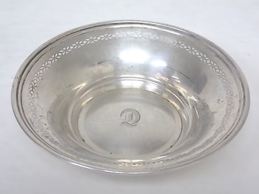 RARE ANTIQUE ART NOUVEAU MHF STERLING SILVER BOWL