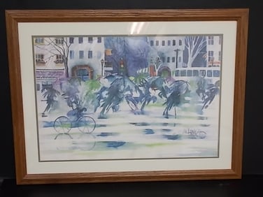 ARTIST SIGNED LIMITED J.W. LONG LITHO W/ COA