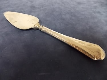 ANTIQUE .925 STERLING SILVER CHEESE KNIFE 29.4g