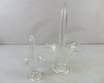 Decorative Pressed Glass Flower Marriage Baskets