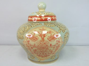 Decorative Vintage Victorian Style Porcelain Ginger Jar