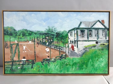Rare Painting By Listed Artist Randy Owens, Western Maryland Championships