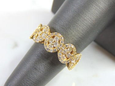 Women's 14K Yellow Gold Diamond Ring