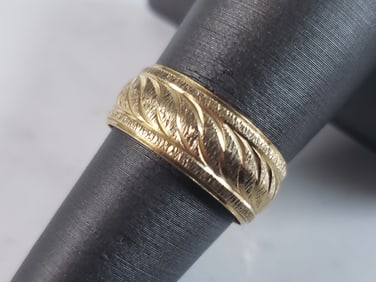 Womens Vintage Estate 14K Yellow Gold Ring
