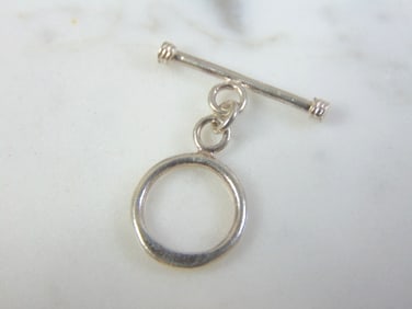 Vintage Estate Sterling Silver Lapel T-Bar