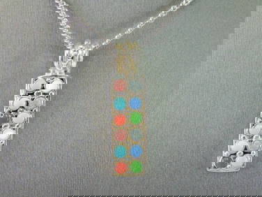 Womens Sterling Silver Multi-Stone Pendant & Necklace (1 of 3)