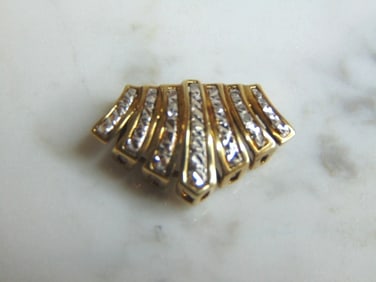 Womens Vintage Estate 10k Gold Slide Pendant