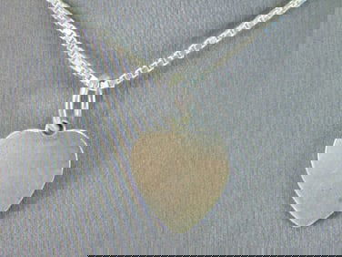 Womens Vintage Estate Heart Pendant W/ Necklace
