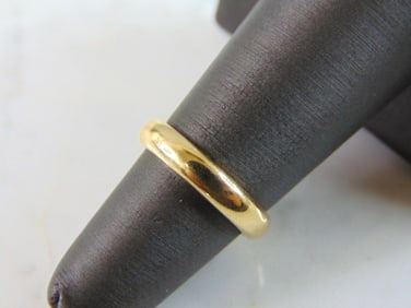 Womens Vintage Estate 14K Yellow Gold Band Wedding Ring