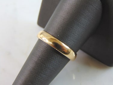 Mens Vintage Estate 14K Yellow Gold Band Wedding Ring