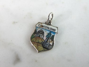 Womens Vintage Estate Sterling Silver Canton, Ohio Charm