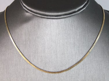 Womens Vintage Estate 14K Yellow Gold Necklace