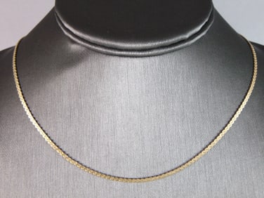 Womens Vintage Estate 14K Yellow Gold Necklace