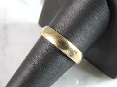 Mens Vintage Estate 14K Yellow Gold Wedding Band Ring
