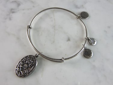 Womens Vintage Estate Alex & Ani Sister Charm Bracelet