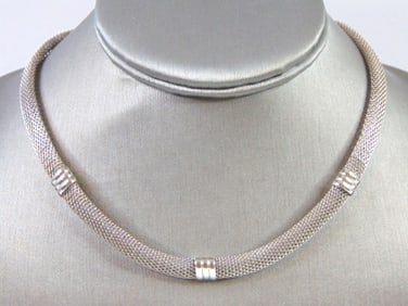 Womens Vintage Estate Sterling Silver Necklace