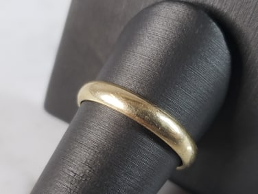 Mens Vintage Estate 14K Yellow Gold Wedding Band Ring