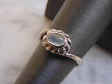 Womens Vintage Estate Sterling Silver Modernist Ring