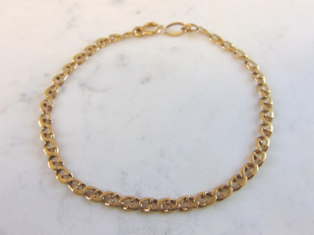 Vintage Estate 14K Yellow Gold Chain Bracelet (1 of 4)