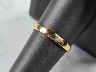Womens Vintage Estate 10K Yellow Gold Band Wedding Ring
