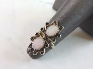 Womens Vintage Estate Sterling Silver Modernist Ring