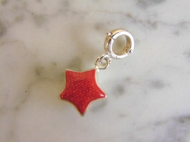 Womens Vintage Estate Sterling Silver Star Charm